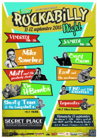 Rockabilly Night Festival. Du 11 au 12 septembre 2015 à Saint-Jean-de-Védas. Herault.  19H00